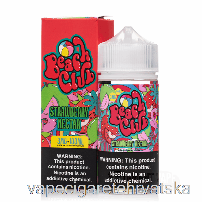 Vape Cigarete Jagoda Nektar - Beach Club - 100ml 0mg